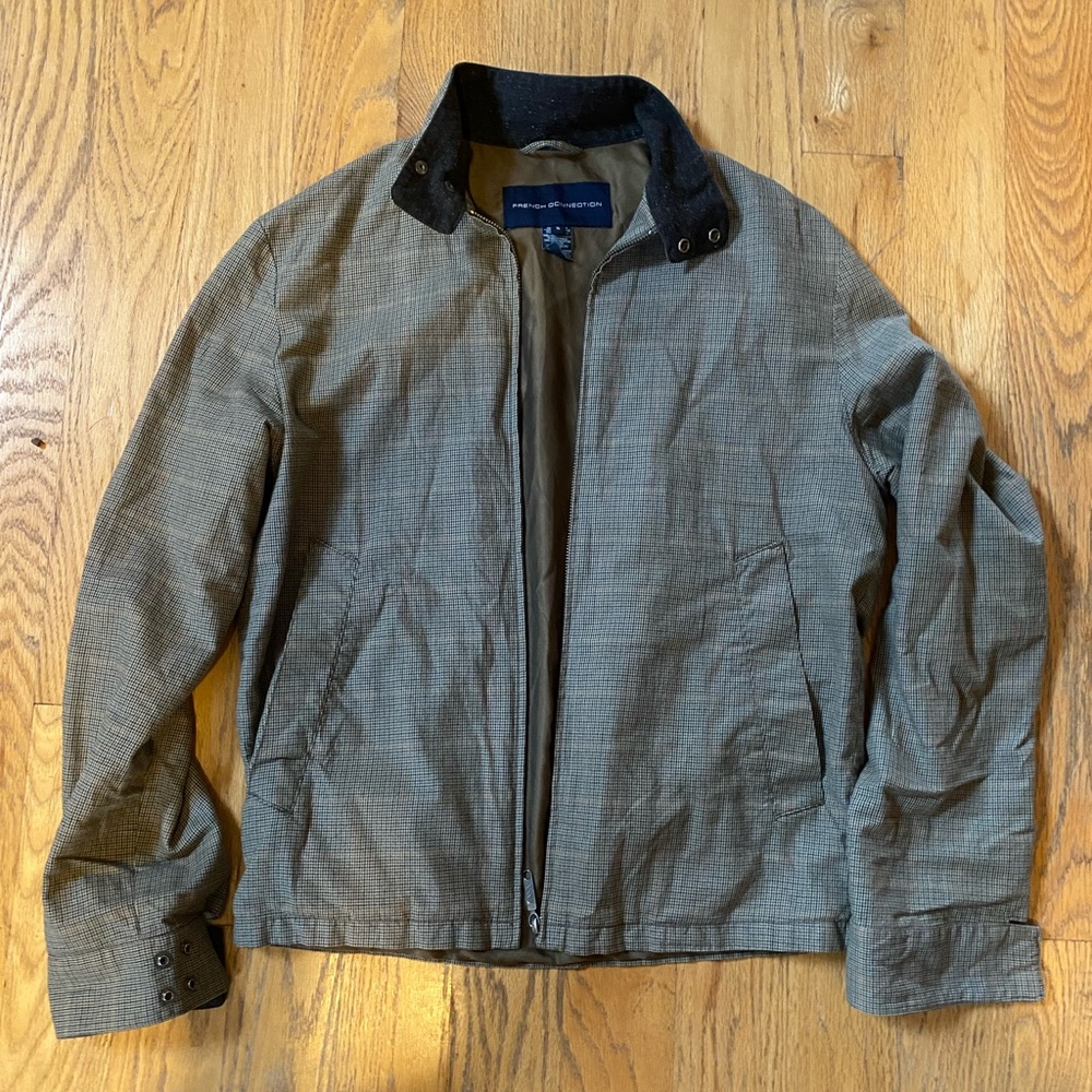 Microplaid Unisex French Connection Jacket